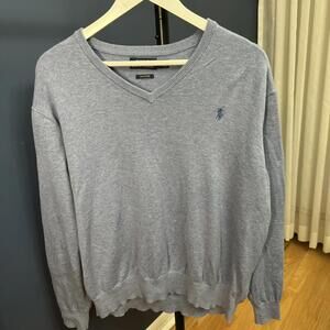Polo Ralph Lauren, Mens V-Neck Pullover Sweater, Light Blue XL